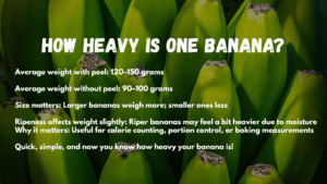 how heavy is one banana 